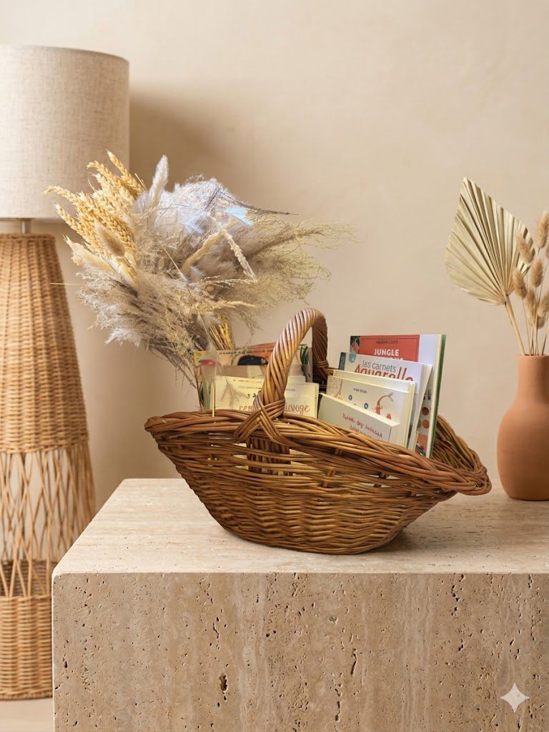Panier osier bas